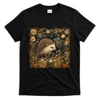 Hedgehog In A Forest William Morris Style T-Shirt