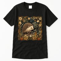 Hedgehog In A Forest William Morris Style Tall T-Shirt