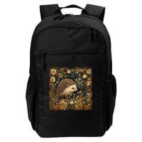 Hedgehog In A Forest William Morris Style Backpack