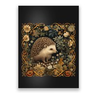 Hedgehog In A Forest William Morris Style Poster