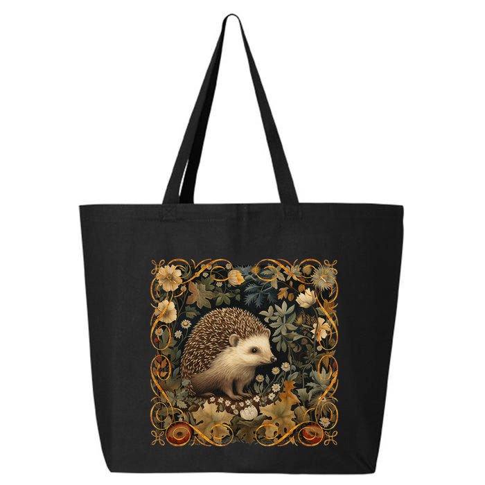 Hedgehog In A Forest William Morris Style 25L Jumbo Tote
