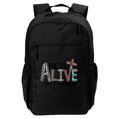 He Is Alive Easter Christian Easter Day Jesus Family Easter Backpack