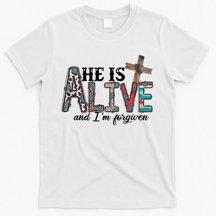 He Is Alive Easter Christian Easter Day Jesus Family Easter T-Shirt