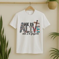 He Is Alive Easter Christian Easter Day Jesus Family Easter T-Shirt