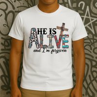 He Is Alive Easter Christian Easter Day Jesus Family Easter T-Shirt