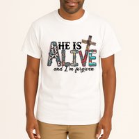 He Is Alive Easter Christian Easter Day Jesus Family Easter Tall T-Shirt