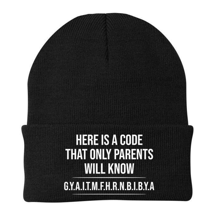 Here Is A Code That Only Parents Will Know Funny Letter Beanie
