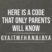 Here Is A Code That Only Parents Will Know Funny Letter Cotton Canvas Backpack