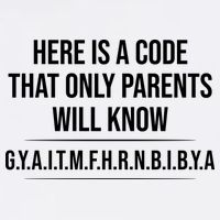 Here Is A Code That Only Parents Will Know Funny Letter Garment-Dyed Sweatshirt