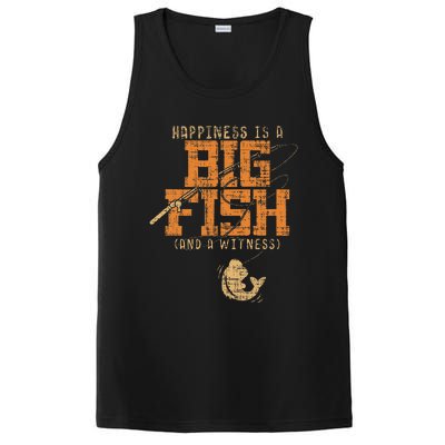 Happiness Is A Big Fish And A Witness Fishing Tee PosiCharge Competitor Tank