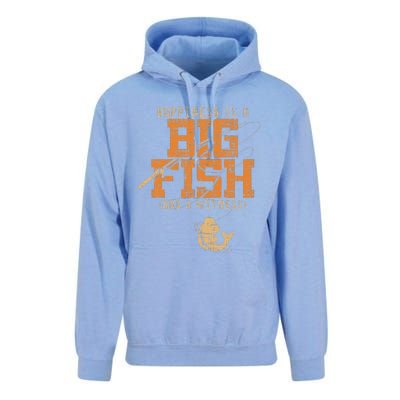 Happiness Is A Big Fish And A Witness Fishing Tee Unisex Surf Hoodie