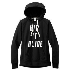 Hit It Alice Golf I Love Golfing Club Women's Fleece Hoodie