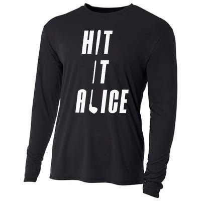 Hit It Alice Golf I Love Golfing Club Cooling Performance Long Sleeve Crew