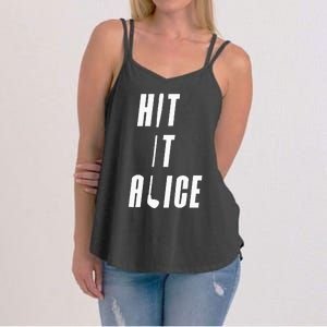 Hit It Alice Golf I Love Golfing Club Women's Strappy Tank