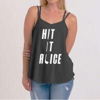 Hit It Alice Golf I Love Golfing Club Women's Strappy Tank