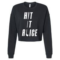 Hit It Alice Golf I Love Golfing Club Cropped Pullover Crew