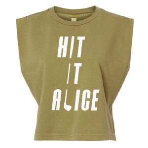 Hit It Alice Golf I Love Golfing Club Garment-Dyed Women's Muscle Tee