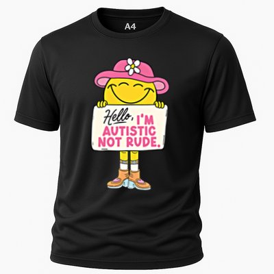 Hello IM Autistic Not Rude Funny Cool Gift Performance Shirt