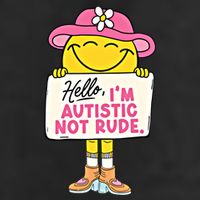 Hello IM Autistic Not Rude Funny Cool Gift Adult Drive Performance Visor