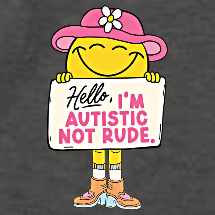 Hello IM Autistic Not Rude Funny Cool Gift Vector Backpack