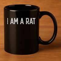 Halloween I Am A Rat Funny Rats Lover I Heart Rat 11oz C Handle Ceramic Mug