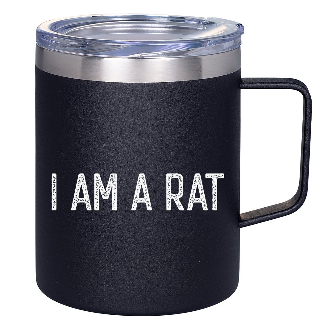 Halloween I Am A Rat Funny Rats Lover I Heart Rat 12oz Stainless Steel Coffee Mug