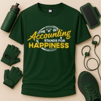 H In Accounting Stands For Happiness Accountant Accounting Cooling Performance Crew T-Shirt