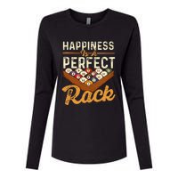 Happiness Is A Perfect Rack  Billiard 8 Ball Pool Player Womens Cotton Relaxed Long Sleeve T-Shirt