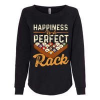 Happiness Is A Perfect Rack  Billiard 8 Ball Pool Player Womens California Wash Sweatshirt