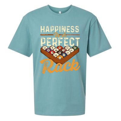 Happiness Is A Perfect Rack  Billiard 8 Ball Pool Player Sueded Cloud Jersey T-Shirt