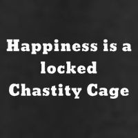 Happiness Is A Locked Chastity Cage 7 Panel Mesh Trucker Snapback Hat