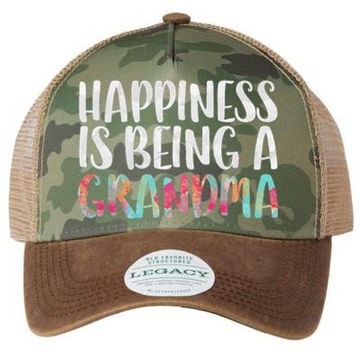 Happiness Is Being A Grandma Mother's Day Legacy Tie Dye Trucker Hat