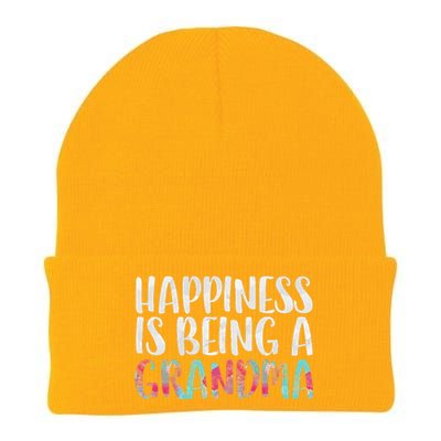 Happiness Is Being A Grandma Mother's Day Knit Cap Winter Beanie