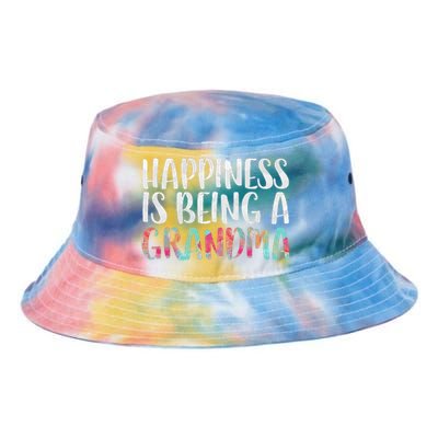 Happiness Is Being A Grandma Mother's Day Tie Dye Newport Bucket Hat