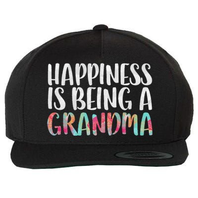 Happiness Is Being A Grandma Mother's Day Wool Snapback Cap