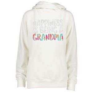 Happiness Is Being A Grandma Mother's Day Womens Funnel Neck Pullover Hood