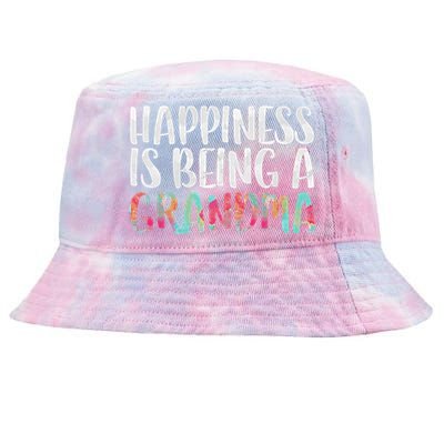 Happiness Is Being A Grandma Mother's Day Tie-Dyed Bucket Hat