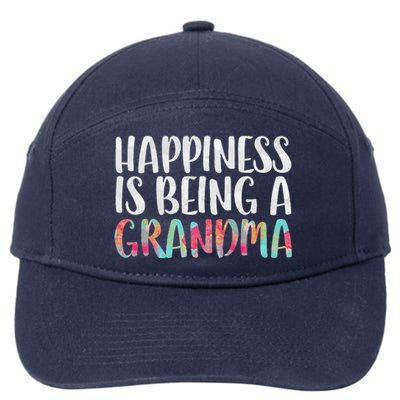 Happiness Is Being A Grandma Mother's Day 7-Panel Snapback Hat