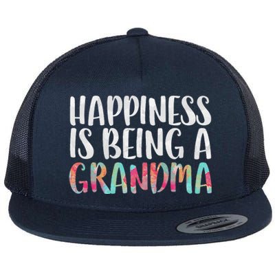 Happiness Is Being A Grandma Mother's Day Flat Bill Trucker Hat