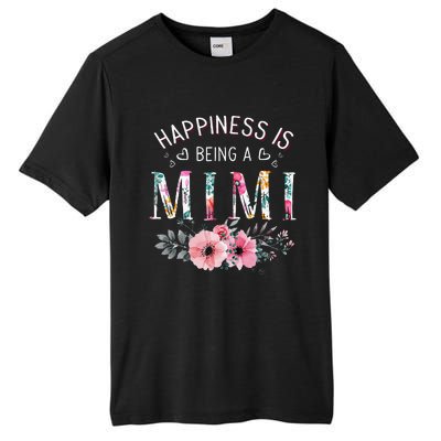 Happiness Is Being A Mimi Funny Mimi Mother's Day Tall Fusion ChromaSoft Performance T-Shirt