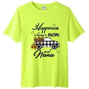 Happiness Is Being A Mom And Nana Cute Sunflower Grandma Gift Tall Fusion ChromaSoft Performance T-Shirt