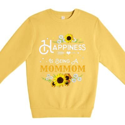 Happiness Is Being A Mommom Mother's Day Gift Premium Crewneck Sweatshirt