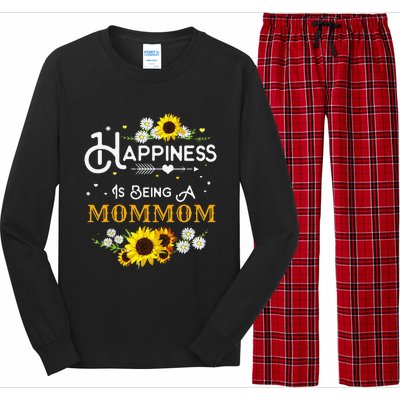 Happiness Is Being A Mommom Mother's Day Gift Long Sleeve Pajama Set