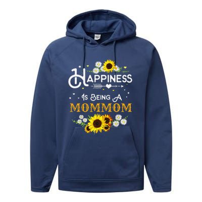 Happiness Is Being A Mommom Mother's Day Gift Performance Fleece Hoodie