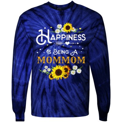 Happiness Is Being A Mommom Mother's Day Gift Tie-Dye Long Sleeve Shirt