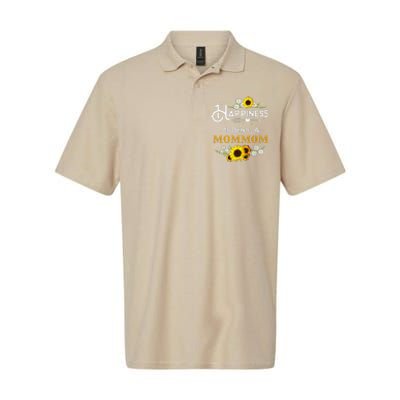 Happiness Is Being A Mommom Mother's Day Gift Softstyle Adult Sport Polo