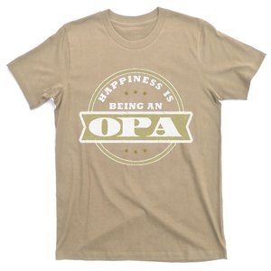 Happiness Is Being An Opa Fathers Day Gift Ideas T-Shirt