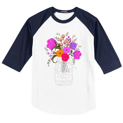 Happiness Is Being A Grandmom Gift Grandma Mom Flower Baseball Sleeve Shirt