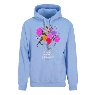 Happiness Is Being A Grandmom Gift Grandma Mom Flower Unisex Surf Hoodie