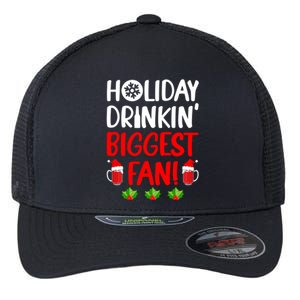 Holiday In' Biggest Fan Funny Xmas Ing Party Fan Funny Gift Flexfit Unipanel Trucker Cap